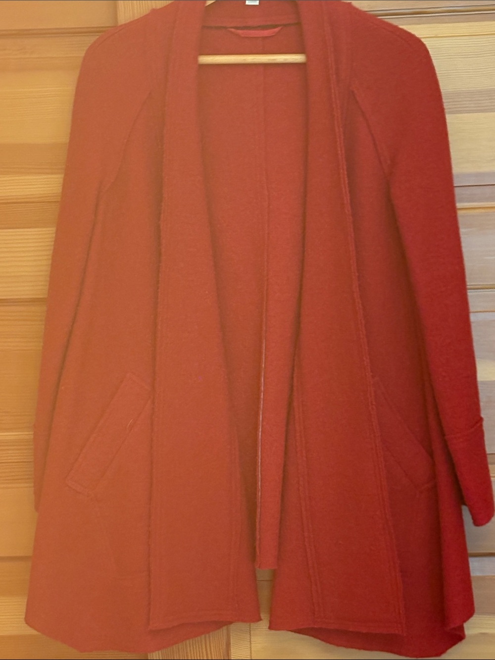 Boden boiled wool open front cardigan coat